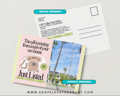 Just Listed Postcards Set 1