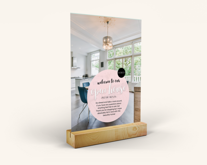 Playful Open House Welcome Sign In Set 2