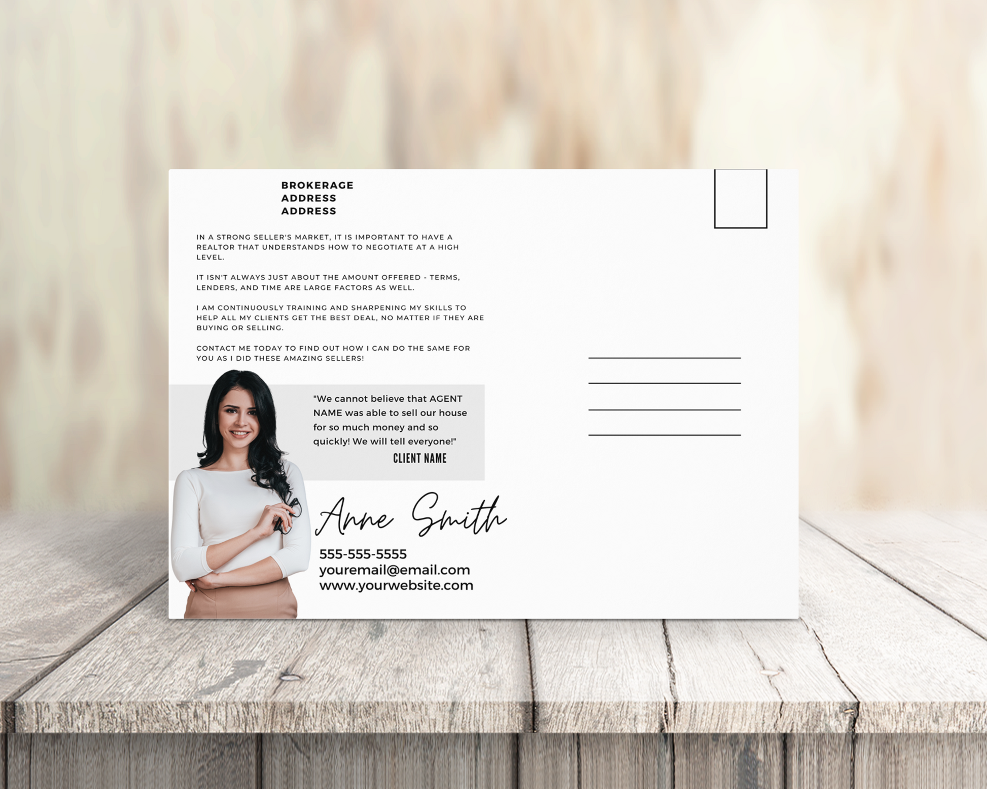 Real Estate Template – Just Sold Postcard