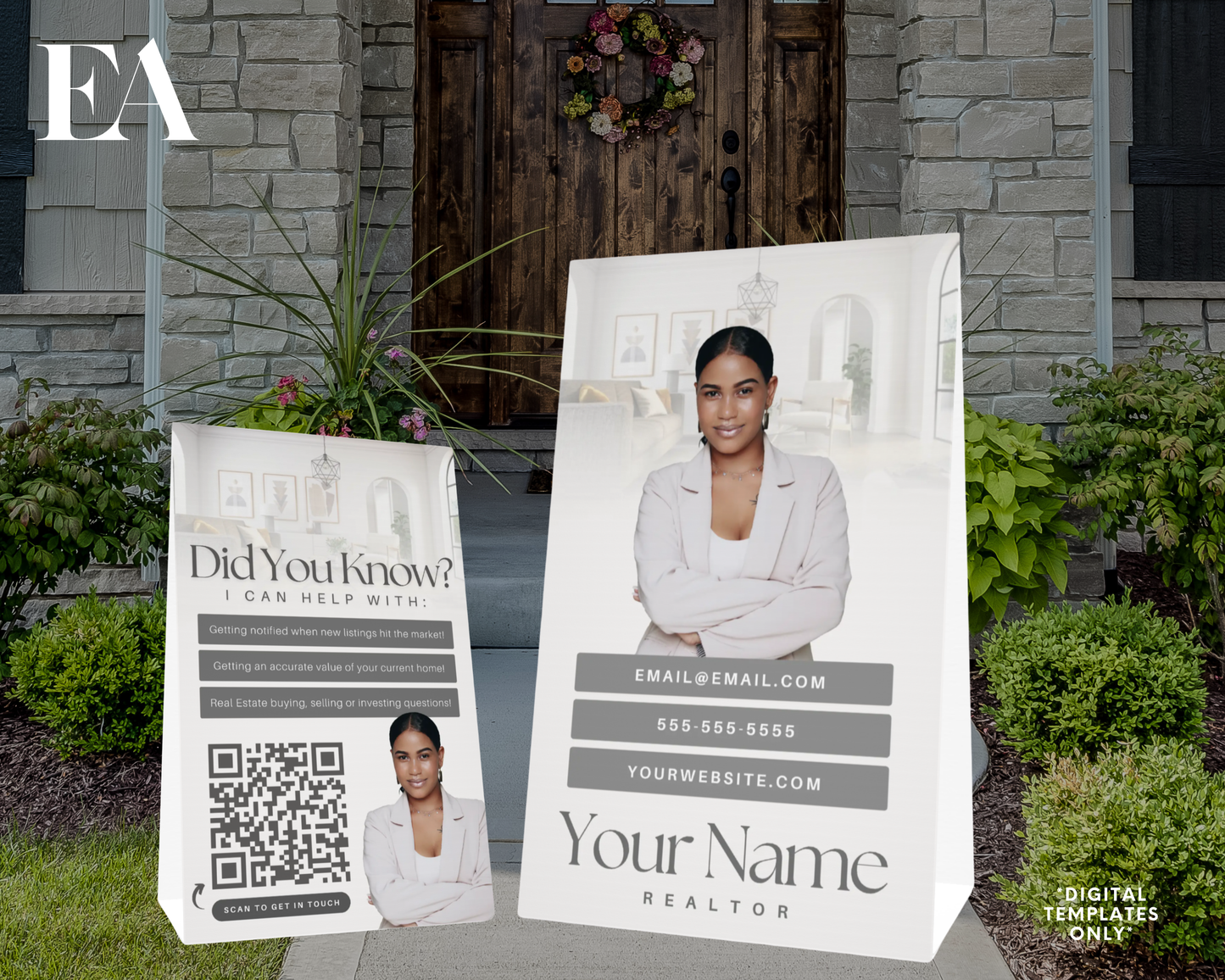 Open House A-Frame Sign 6 - Peaceful Design Style