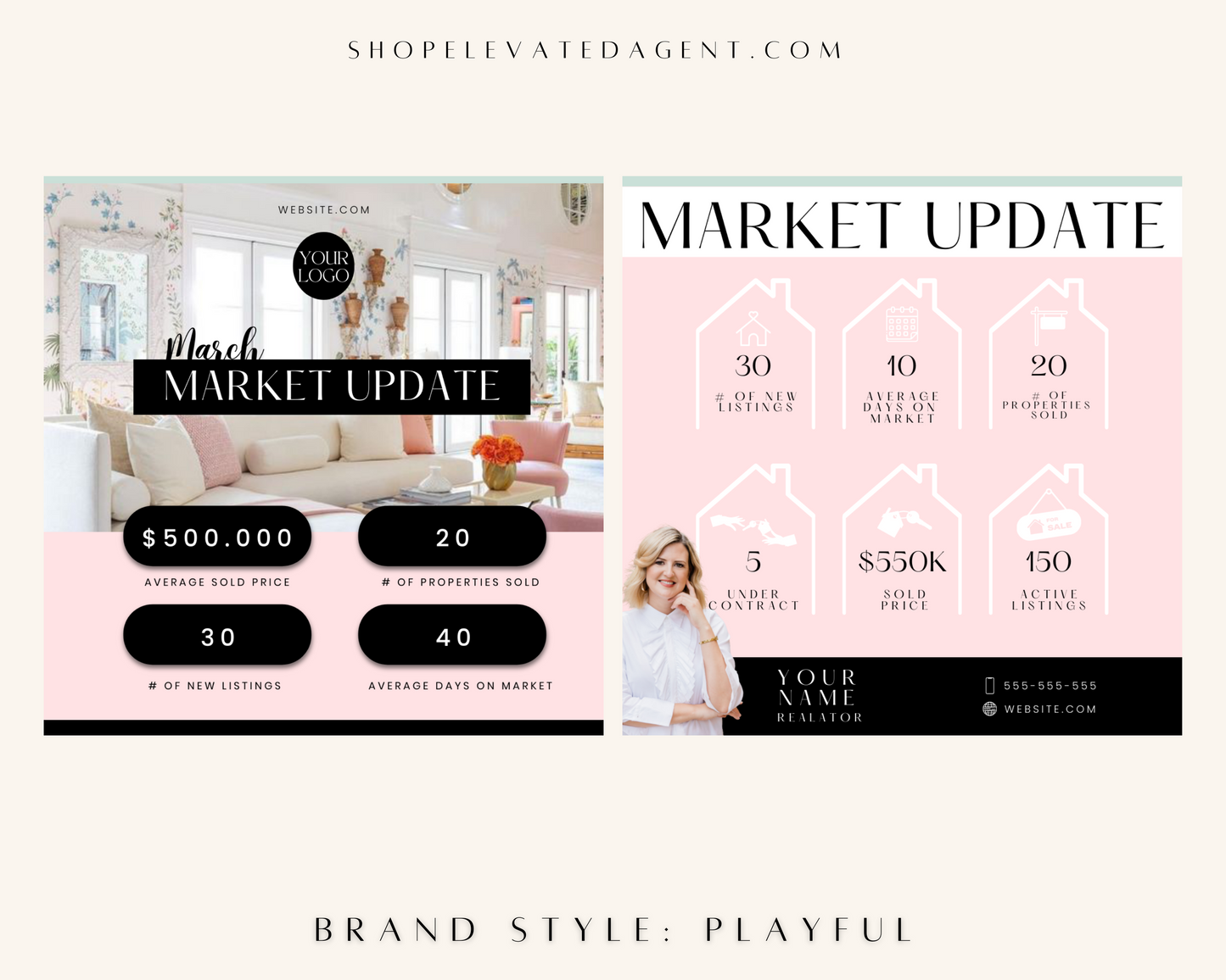 Market Update Social Post - Playful Brand Style