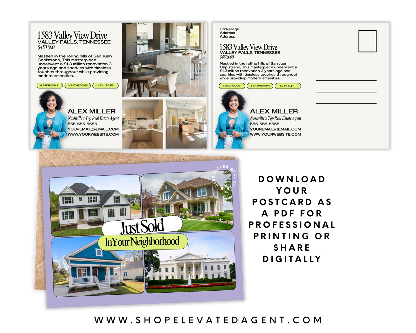 Just Listed Postcards Set 1