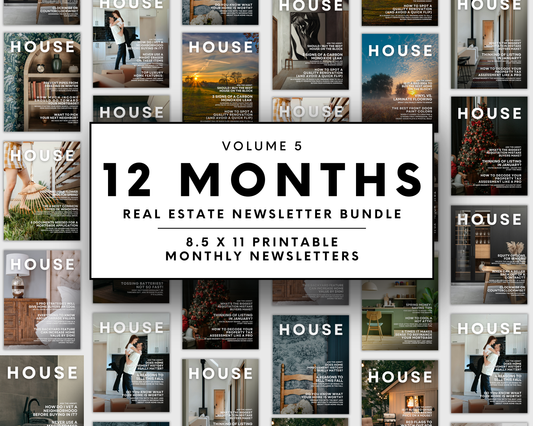12 Month 8.5x11 Newsletter Bundle - Volume 4