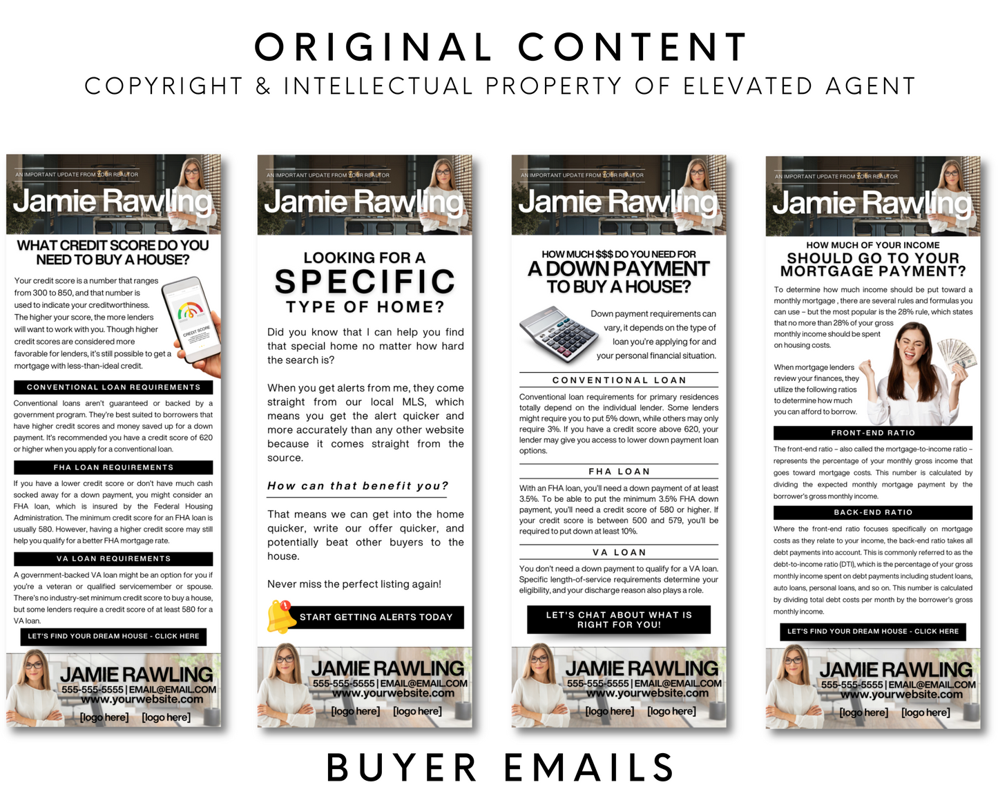 Real Estate Email Bundle - Classic Design Style