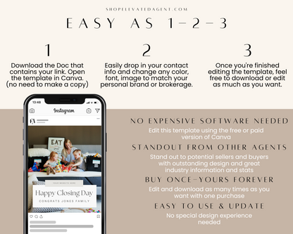 Real Estate Template – Closing Day Social Post
