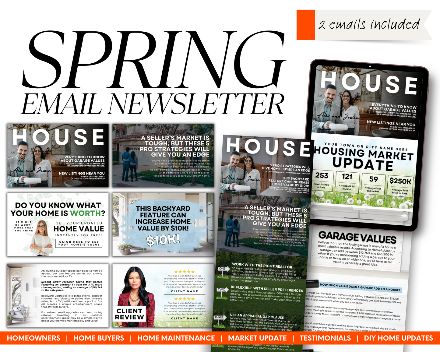 April Email Newsletter - Real Estate Template