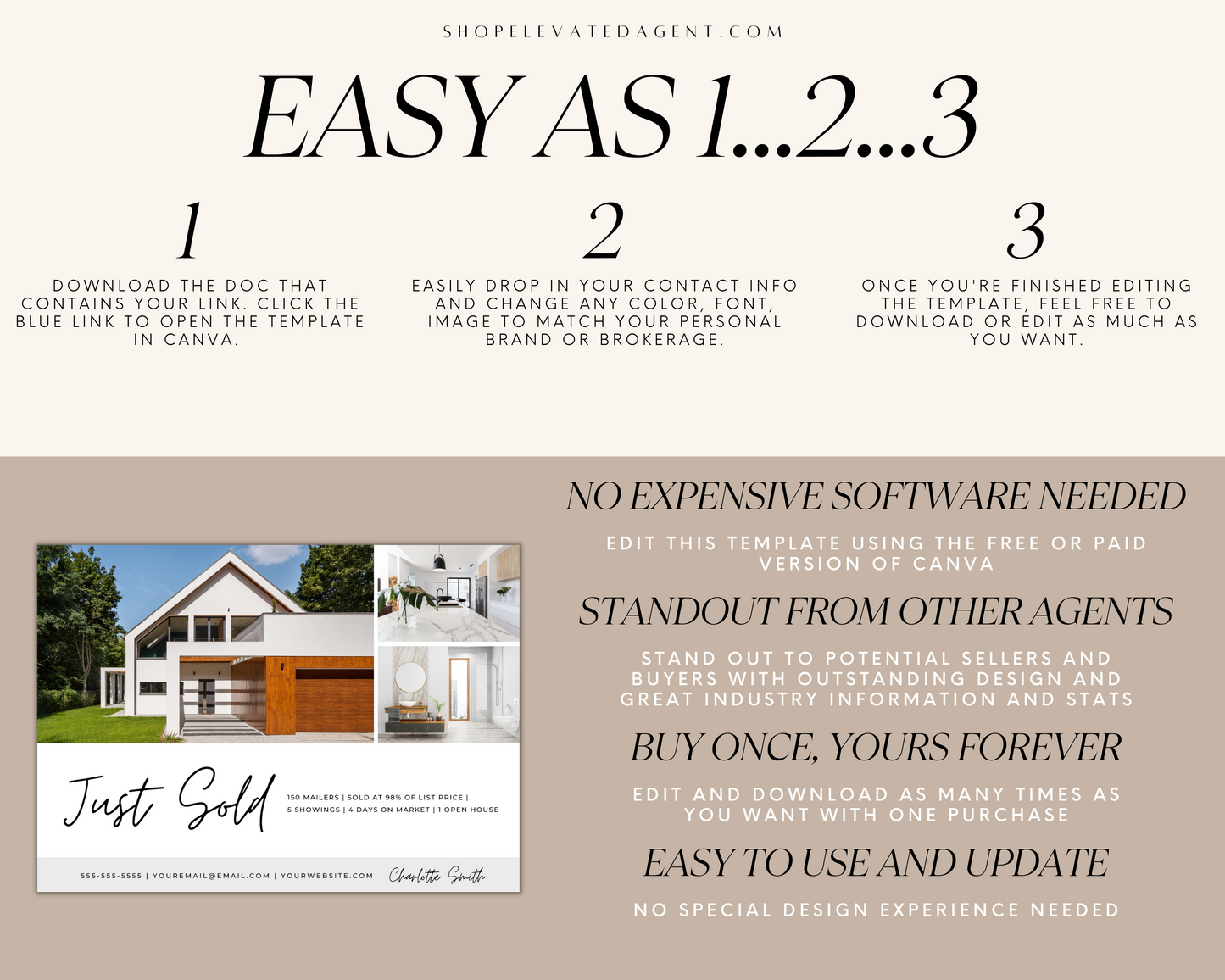 Real Estate Template – Just Sold Postcard