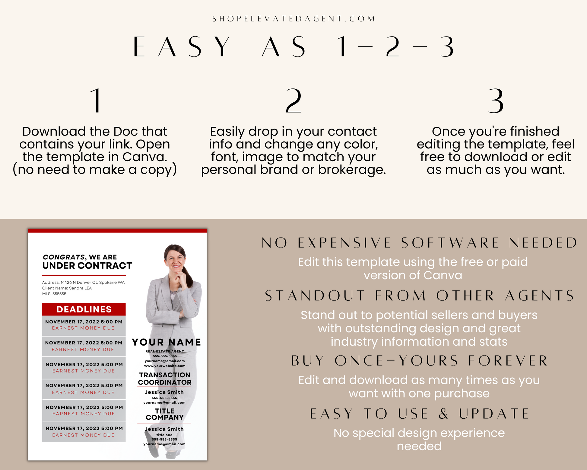 Real Estate Transaction Summary Template for Keller Williams Transaction Summary Template for KW Transaction Summary Real Estate Template