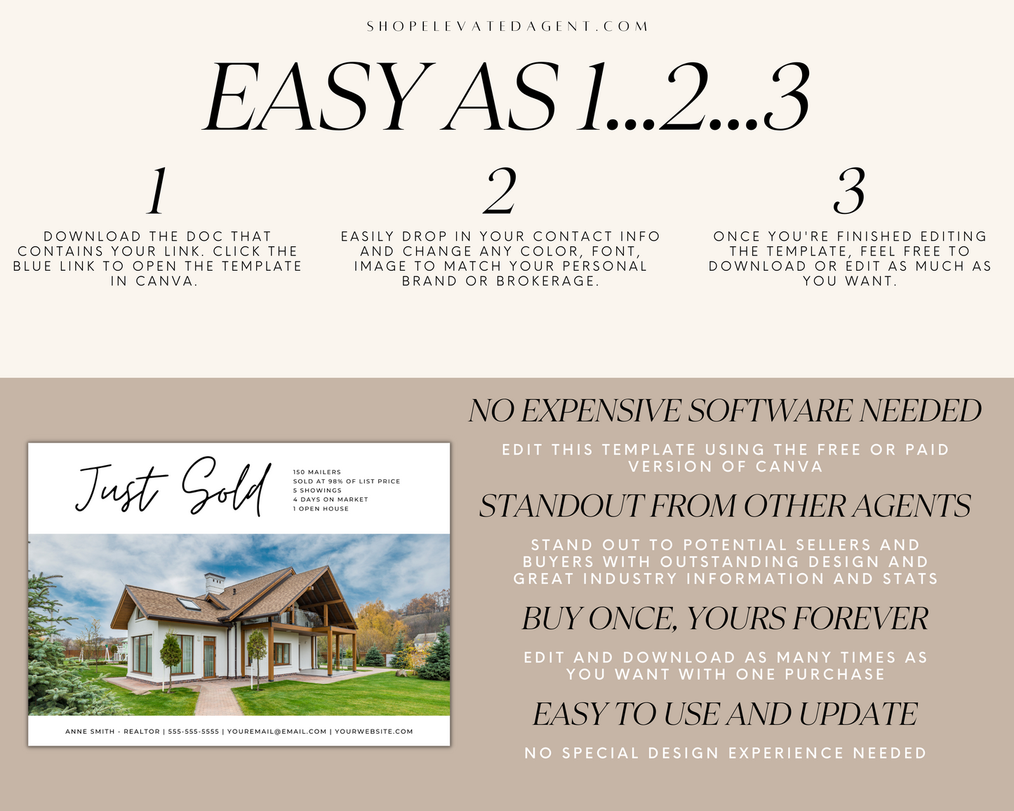 Real Estate Template – Just Sold Postcard