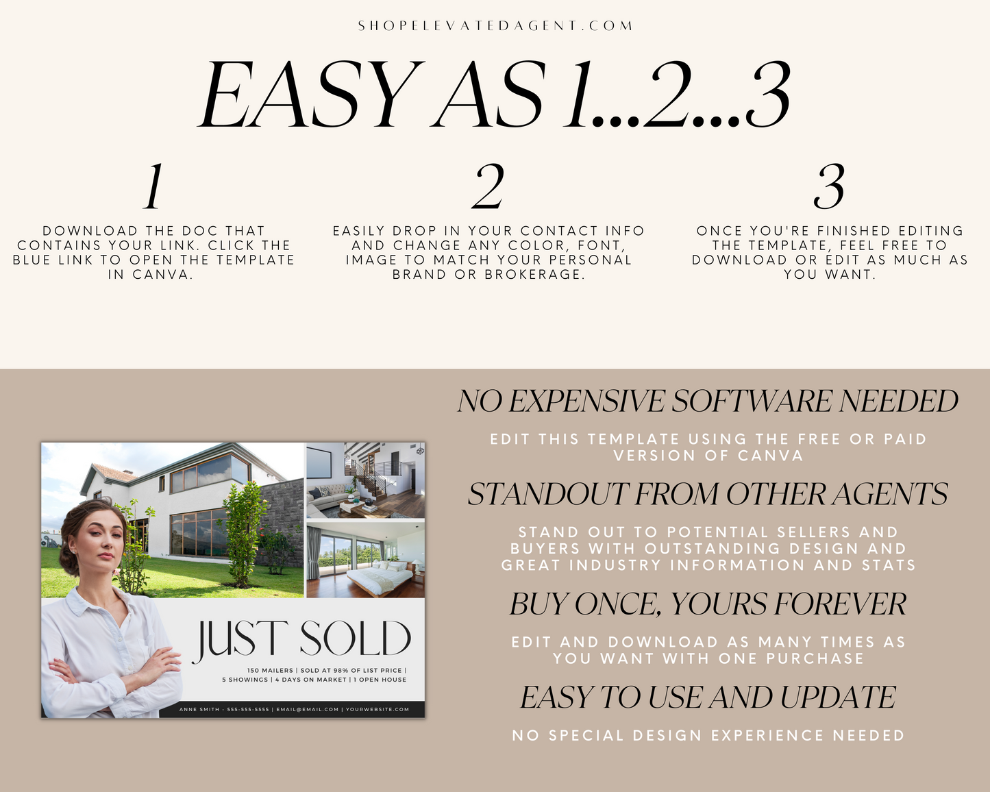 Real Estate Template – Just Sold Postcard