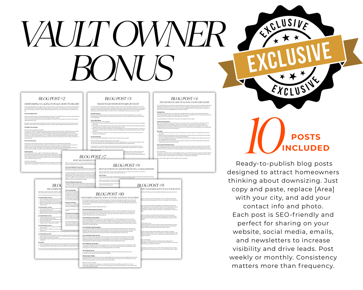 The Downsizing Marketing System - Classic Design Style