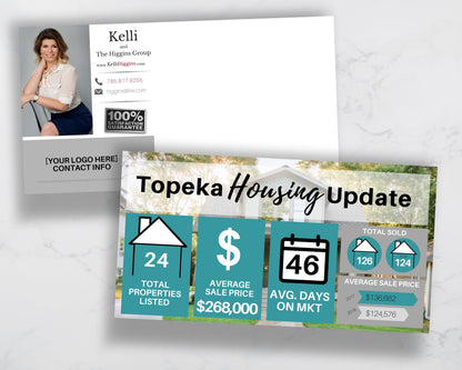 Real Estate Template – Housing Market Update Jumbo Postcard