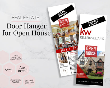 Keller Williams Open House Door Hanger