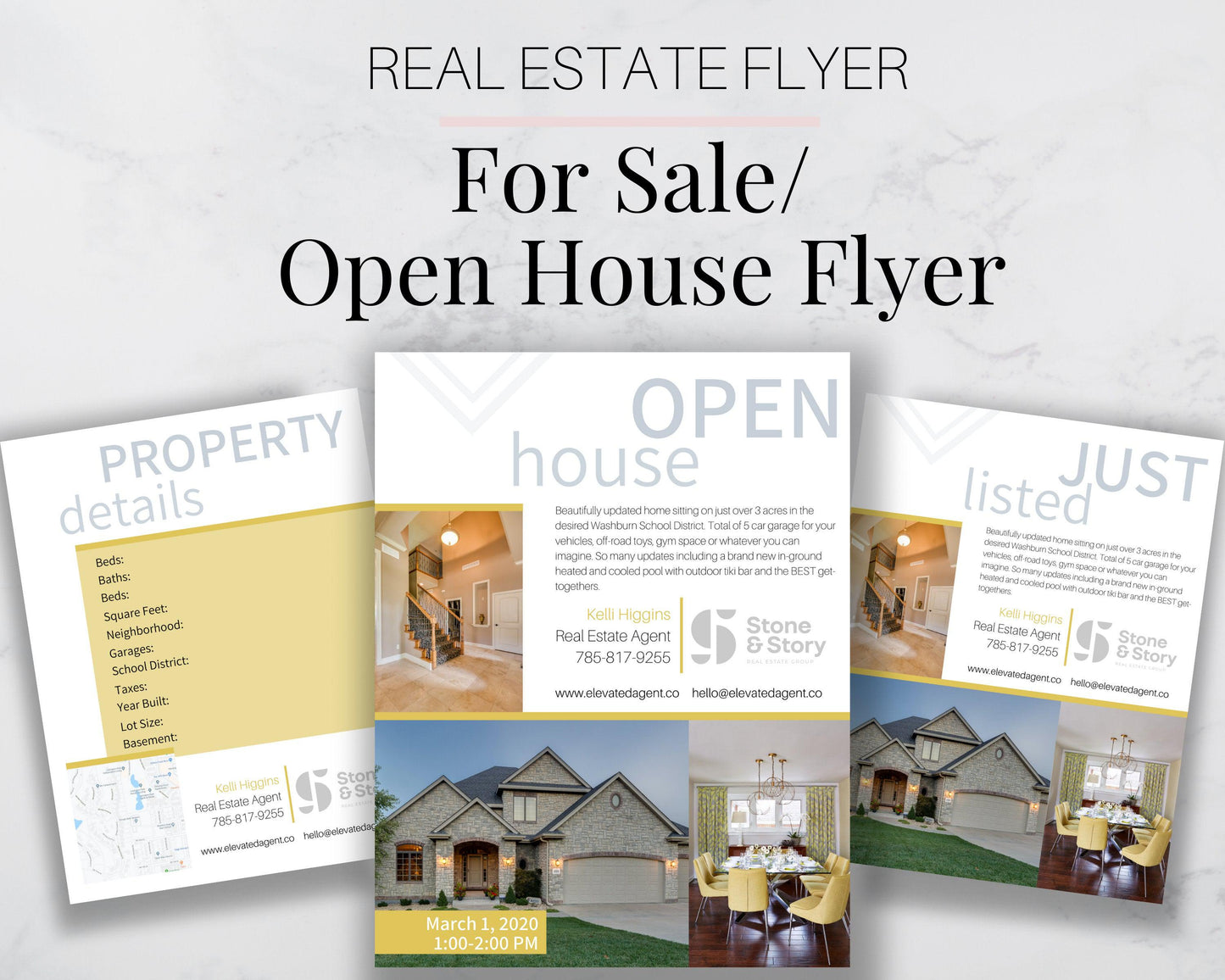 Open House Flyer - Gold