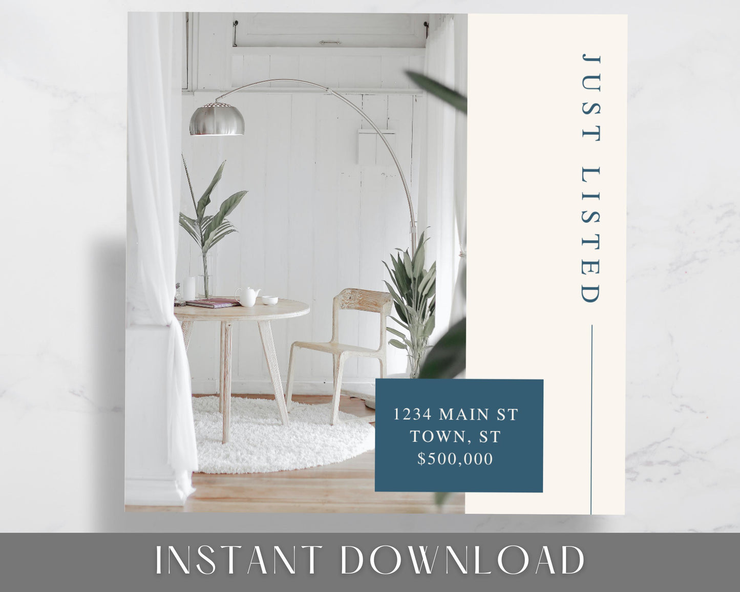 Real Estate Facebook and Instagram Frames - Just Listed , Sold, Open House, Under Contract Posts - Social Media Real Estate Marketing for Realtors, Agents - Instant Download