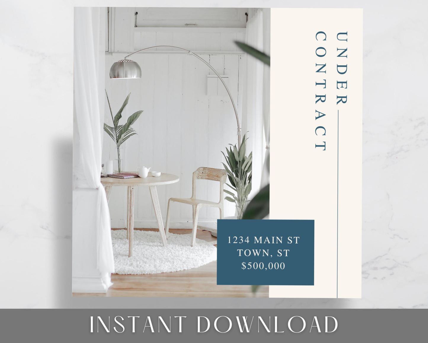 Real Estate Facebook and Instagram Frames - Just Listed , Sold, Open House, Under Contract Posts - Social Media Real Estate Marketing for Realtors, Agents - Instant Download