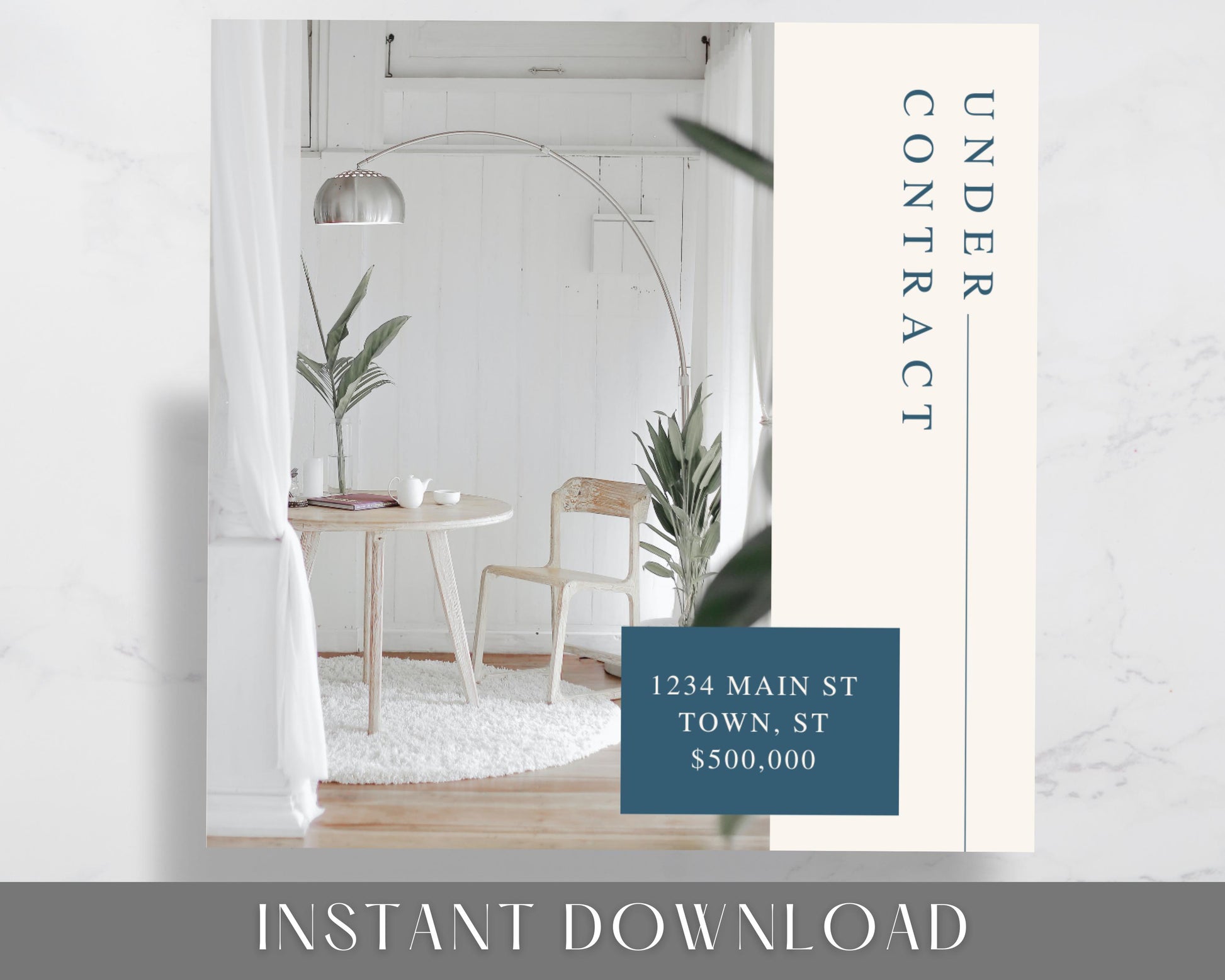 Real Estate Facebook and Instagram Frames - Just Listed , Sold, Open House, Under Contract Posts - Social Media Real Estate Marketing for Realtors, Agents - Instant Download