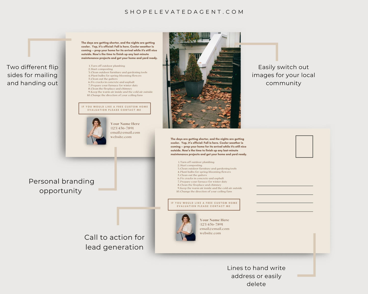 Real Estate Fall Postcard - Real Estate Template