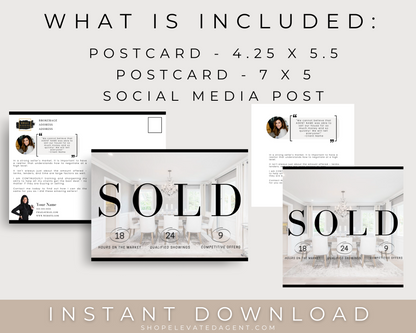 Real Estate Template – Just Sold Postcard