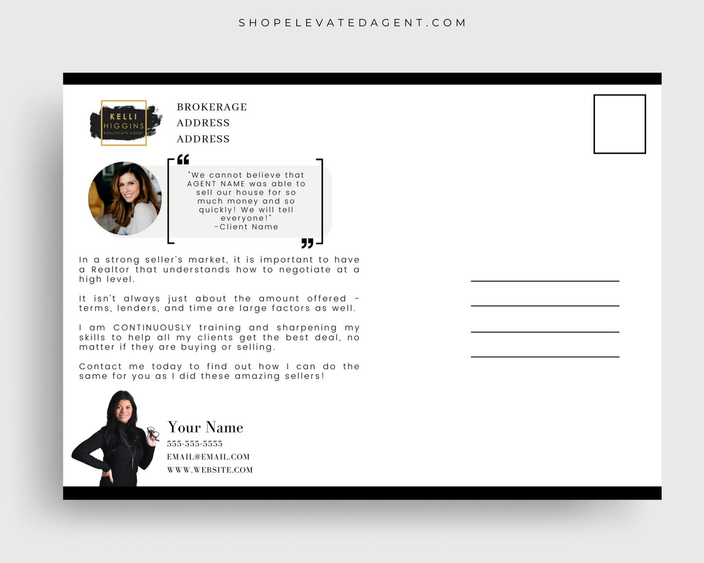 Real Estate Template – Just Sold Postcard