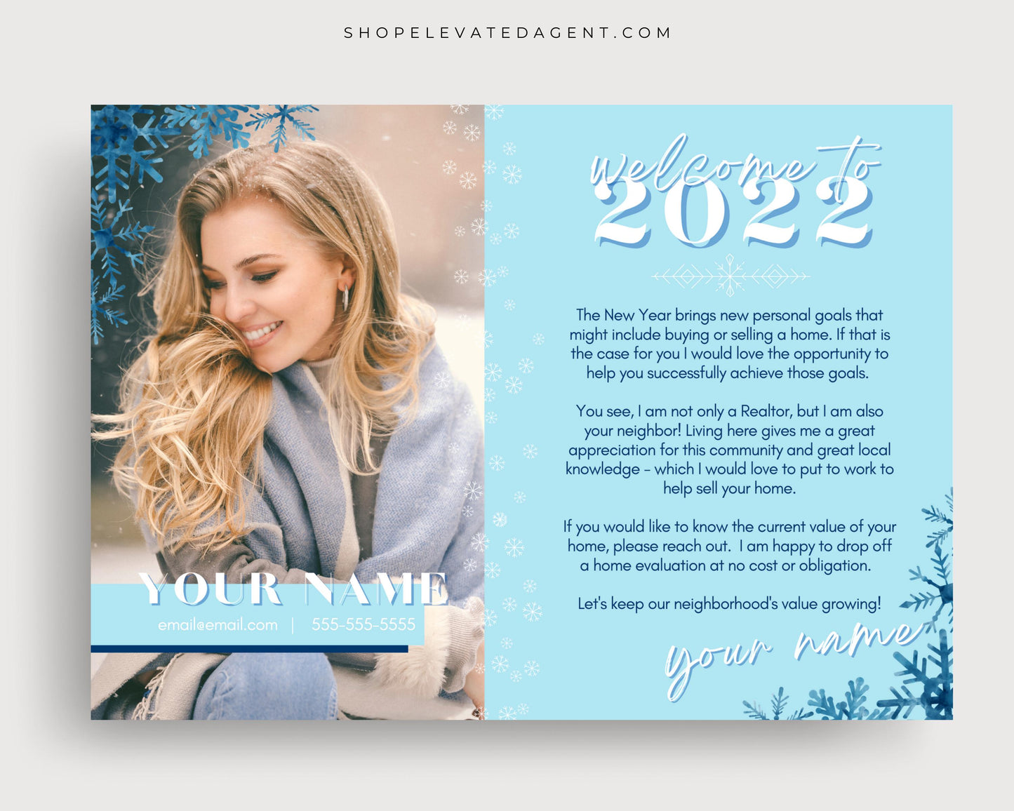 Real Estate Template – New Year Card