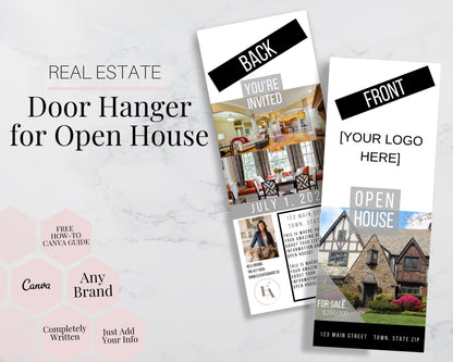 Real Estate Open House Door Hanger - Unbranded