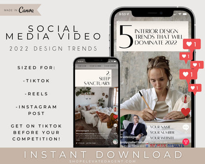 Real Estate TikTok - Instagram Reels Templates