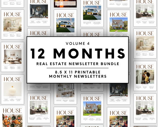 12-Month Real Estate Newsletter Bundle