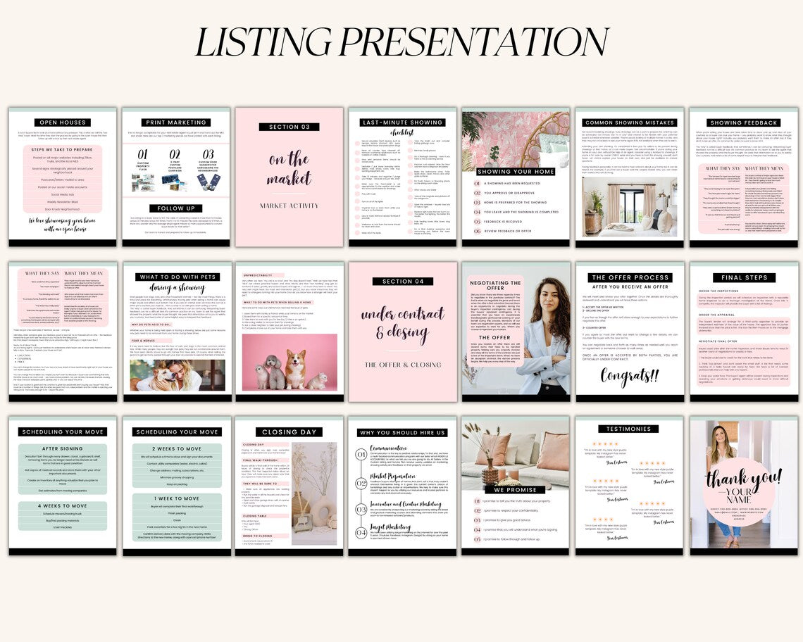 Buyer and Seller Presentation Bundle - Playful Design Style