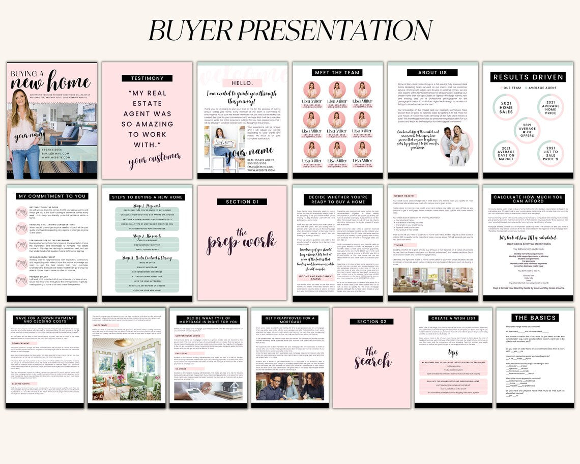 Buyer and Seller Presentation Bundle - Playful Design Style