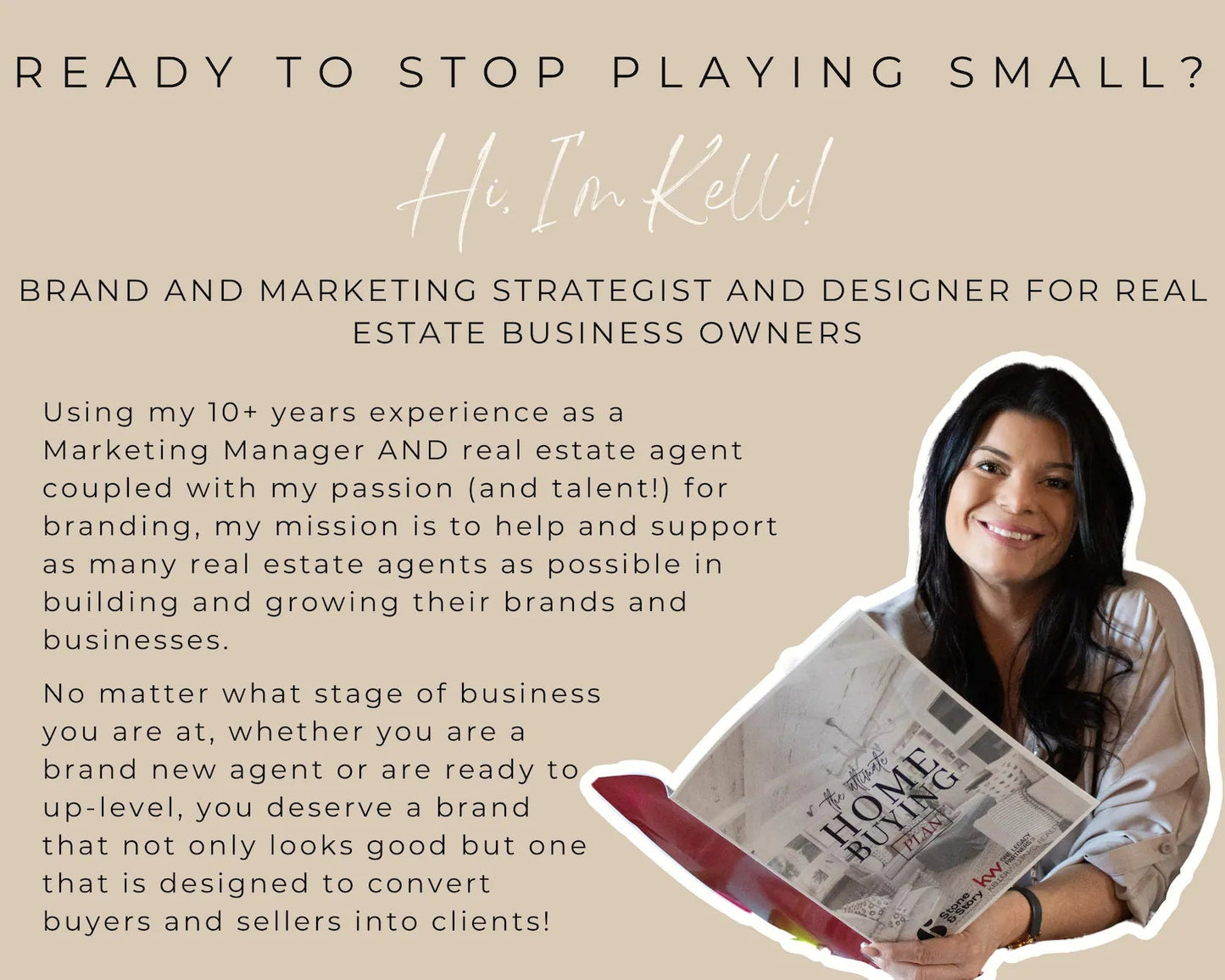 Hello, I am Kelli Higgins. The owner of Elevated Agent and your Real Estate Templates designer helping you elevate your real estate business.