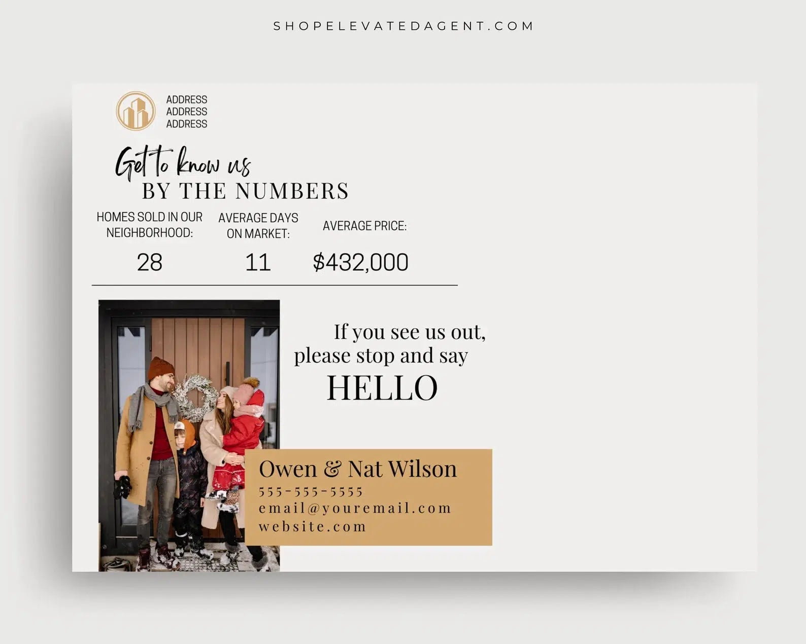 Real Estate Template – Neighborhood Postcard