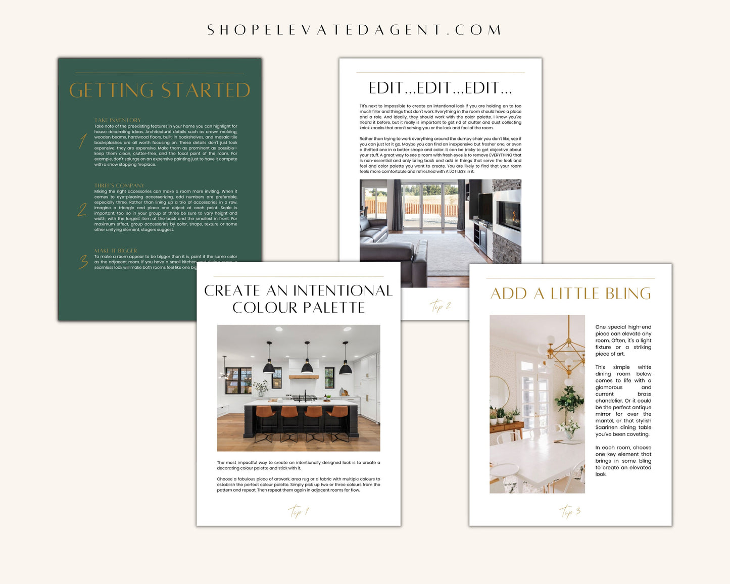 Staging Guide - Exclusive Brand Style